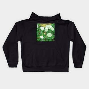 A Hydrangea Bush Alongside the House Kids Hoodie